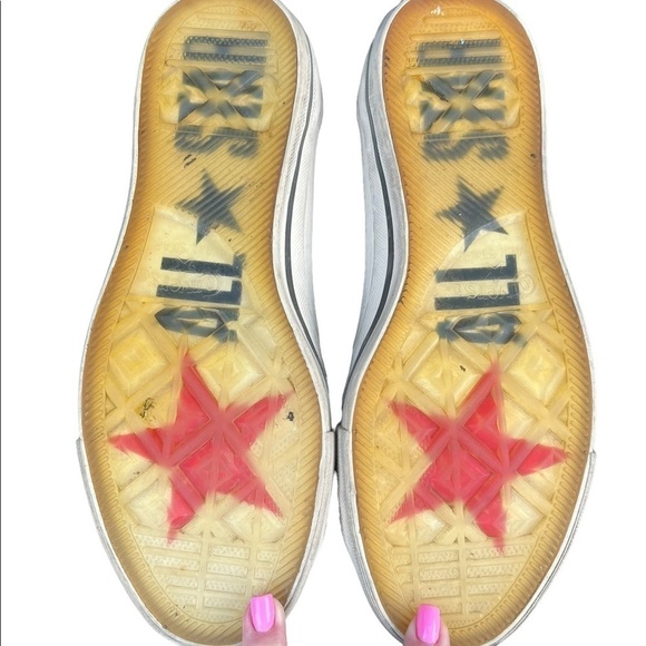 Converse All Star X John Varvatos Low Top Blue Leather Denim Sneakers - Picture 8 of 9